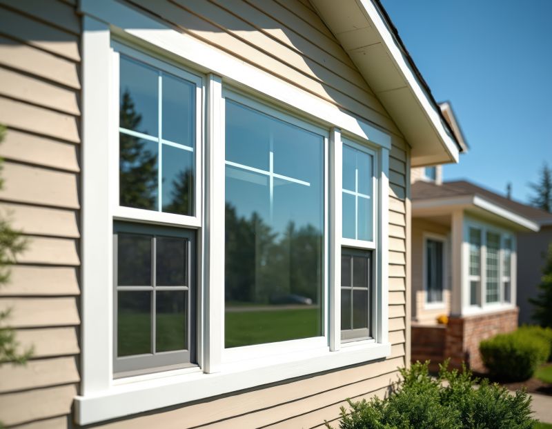 Double-Hung Window on a Residential Facade